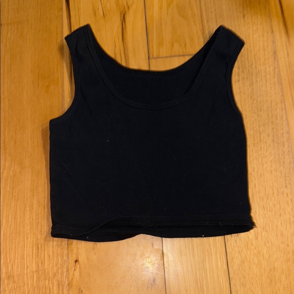 Classic Black Women's Crop Top
